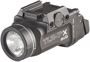 Streamlight 69407 TLR-7 X Sub USB  Black Anodized 500 Lumens  White LED S&W M&P M2.0 Subcompact/Beretta Px4 Storm