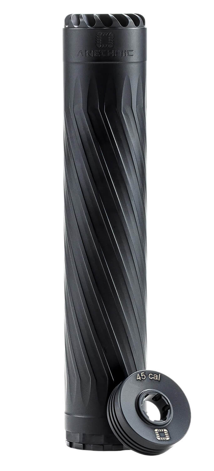 Anechoic X45LB Anechox 45L 45CAl/458WinMag Black Stainless Steel/Titanium 1 3/8"x24 w/ 5/8"x24 DTA - Image 2