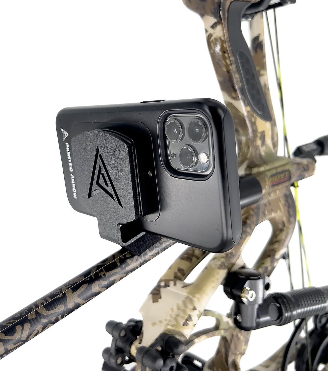 Painted Arrow MAGP002 Mag-Pro Plus 8-10 Degree Smart Phone Mount Black 4.5 Long Includes Magnetic Smart-Phone Mount Includes Phone Plate Includes Stabilizer Dampener - Image 3