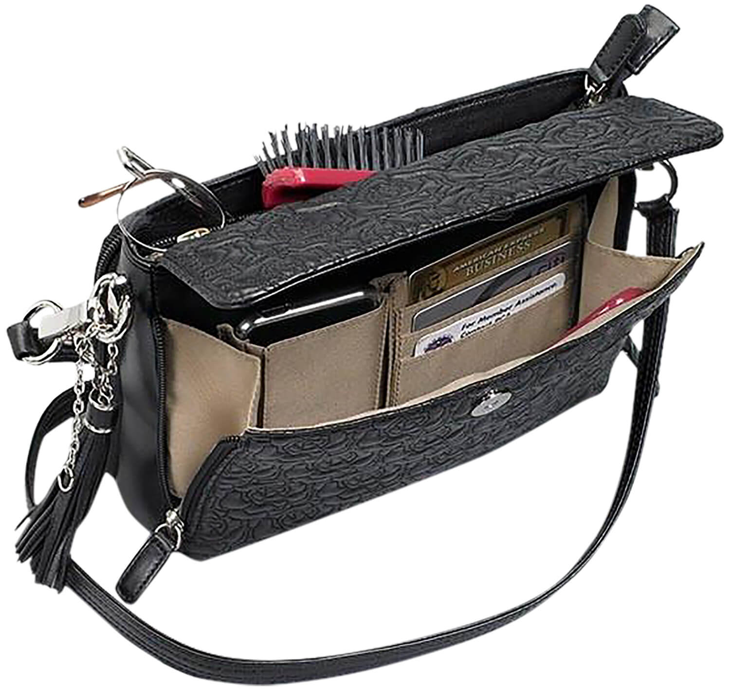 Gun Tote'n Mamas/Kingport GTM10/BK Clutch Purse Black Lambskin - Image 2