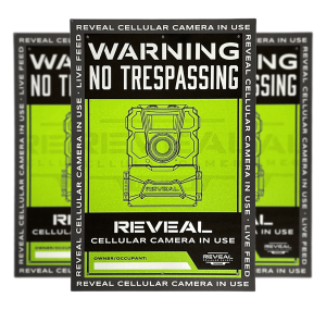 Tactacam/reveal S1 No Trespassing Sign Durable Plastic