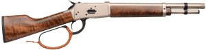 Gforce Arms GFLVR357PN Saddlehorn 357 Mag 5+1 12" Nickel Threaded Barrel & Receiver Turkish Walnut Stock & Forend Thread Protector