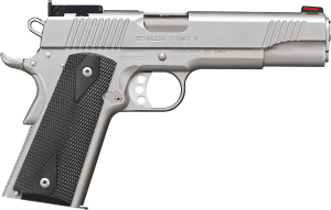 Kimber Mfg Inc 3200107CA Stainless Target II (CA) 10mm 8+1 5" Satin Silver Front Serrations Stainless Steel Slide Black Synthetic Double-Diamond Checkering Grip
