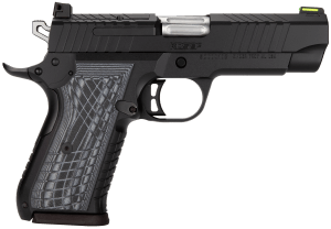 Kimber Mfg Inc 3100010 KDS9C 9mm 15+1 4.09" KimPro Black Front and Rear Serrations Stainless Steel Slide Gray and Black G10 Crosshatch Grip