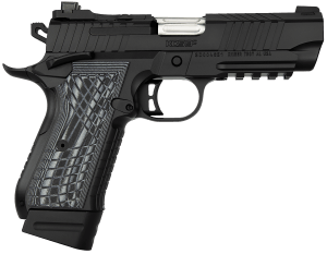 Kimber Mfg Inc 3100014 KDS9C Rail 9mm 15+1 18+1 4.09" KimPro Black Front and Rear Serrations Stainless Steel G-10 Grip