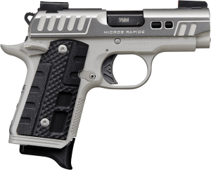 Kimber Mfg Inc 3300223 Micro 9 Rapide Black Ice 9mm 7+1 3.15" Silver/Grey KimPro II Black G10 Grip