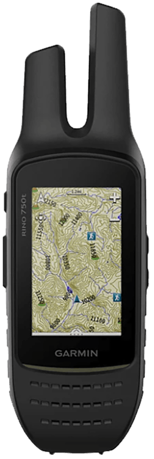 Garmin 0100195830 Rino 750t Communication/SOS/Maps 4.50GB Memory Black 3" Transflective Color TFT Display