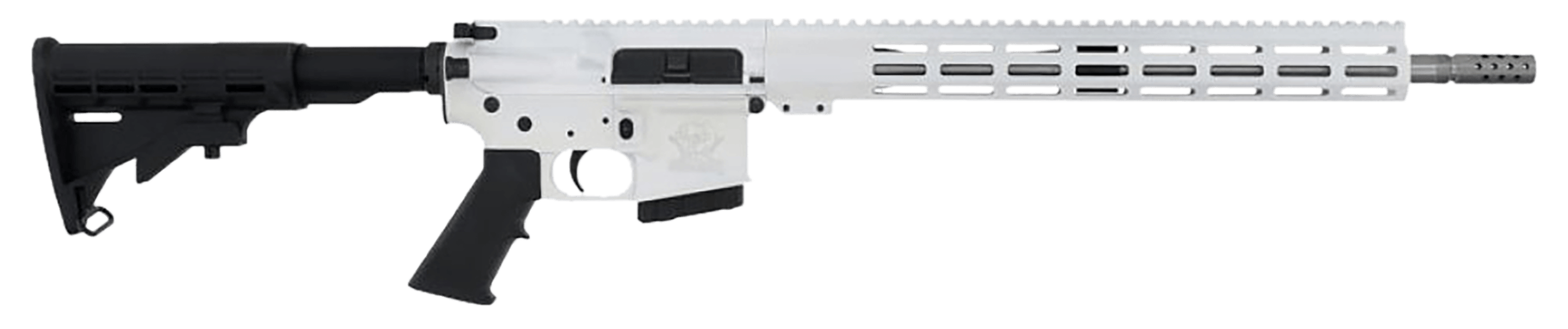 Great Lakes Firearms GL15350SSWHT16 AR-15 350 Legend 5+1 18" Stainless Threaded Barrel White Cerakote Aluminum Receiver w/Picatinny Rail M-LOK Handguard Adjustable Black Synthetic Stock Mil-Spec Grip