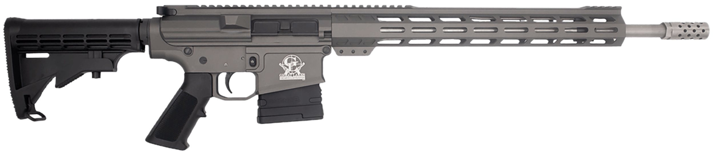 Great Lakes Firearms GL10308SSTNG AR-10 308 Win 10+1 18" Stainless Threaded Barrel Tungsten Cerakote Aluminum Receiver w/Picatinny Rail M-LOK Handguard Adjustable Mil-Spec Black Synthetic Buttstock Mil-Spec Grip