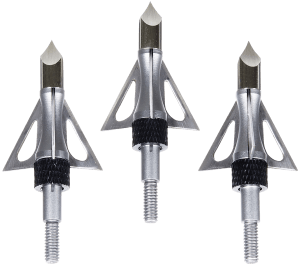 Allen 14635 Impact Fixed Blade Broadhead Stainless Steel Blades Silver 3 Pack