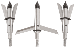 Allen 14674 Tomahawk Expandable Broadhead Stainless Steel Blades Silver 3 Pack