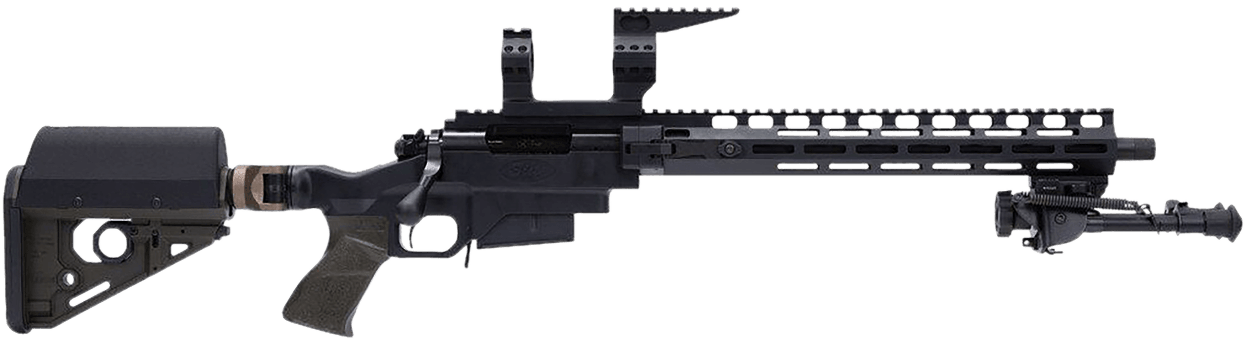 Larue Tactical LT-BC-SIETE-308W Siete Tactical Briefcase 308 Win 5+1 17" Black Match Grade Threaded Barrel Aluminum Receiver w/Picatinny Rail M-LOK Handguard Adj Folding Black Stock A-PEG Grip Right Hand