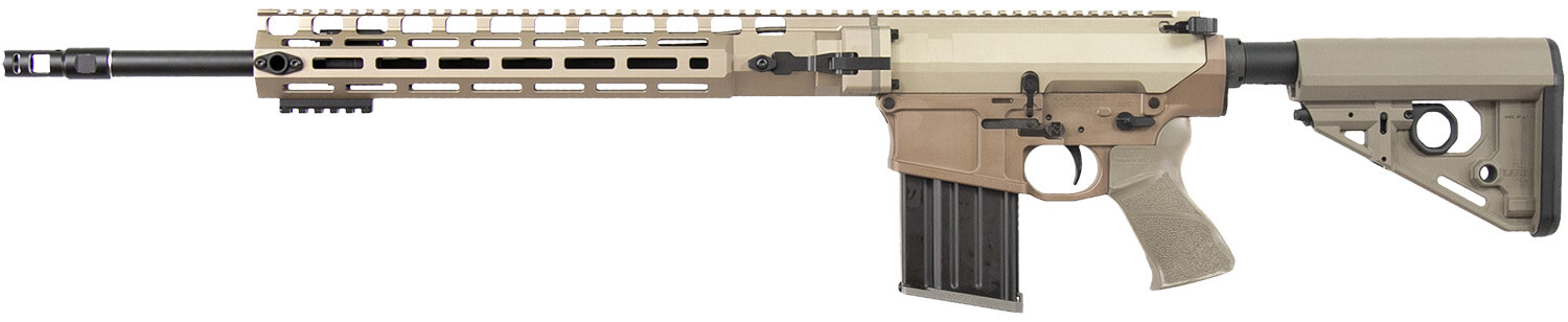 Larue Tactical LTMRGGS308W20FDE LT10 308 Win 20+1 20" Black Threaded Barrel Flat Dark Earth Cerakote Aluminum Receiver w/Picatinny Rail M-LOK Handguard Flat Dark Earth LaRue RAT Synthetic Stock A-PEG Grip Ambidextrous - Image 2