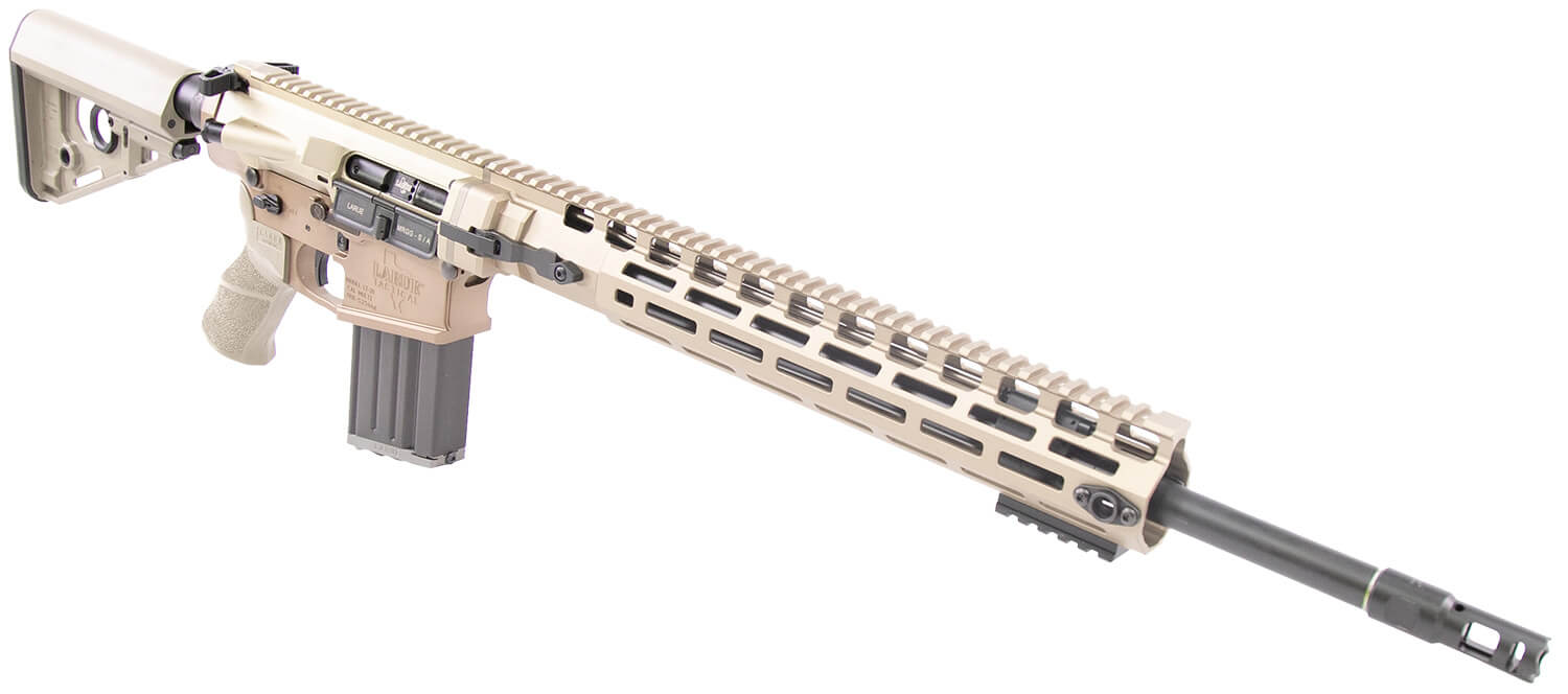 Larue Tactical LTMRGGS308W20FDE LT10 308 Win 20+1 20" Black Threaded Barrel Flat Dark Earth Cerakote Aluminum Receiver w/Picatinny Rail M-LOK Handguard Flat Dark Earth LaRue RAT Synthetic Stock A-PEG Grip Ambidextrous - Image 3