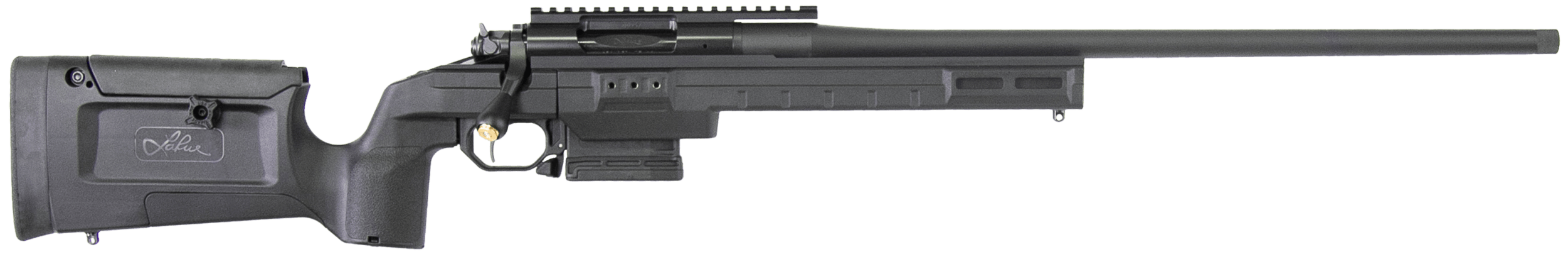 Larue Tactical LTKRGSIETE24323BLK Siete 243 Win 5+1 23" Black Match Grade Threaded Barrel Picatinny Rail Receiver Black Larue KRG Bravo Synthetic Stock Right Hand