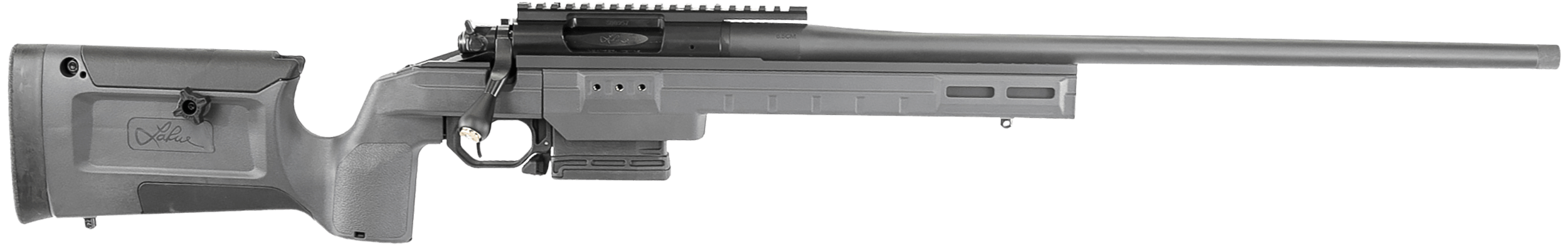 Larue Tactical LTKRGSIETE24323GRY Siete 243 Win 5+1 23" Black Match Grade Threaded Barrel Picatinny Rail Receiver Gray Larue KRG Bravo Synthetic Stock Right Hand