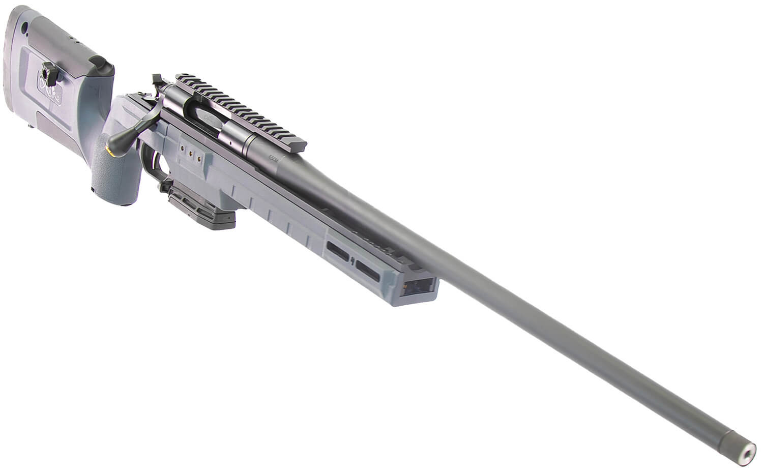 Larue Tactical LTKRGSIETE24323GRY Siete 243 Win 5+1 23" Black Match Grade Threaded Barrel Picatinny Rail Receiver Gray Larue KRG Bravo Synthetic Stock Right Hand - Image 3