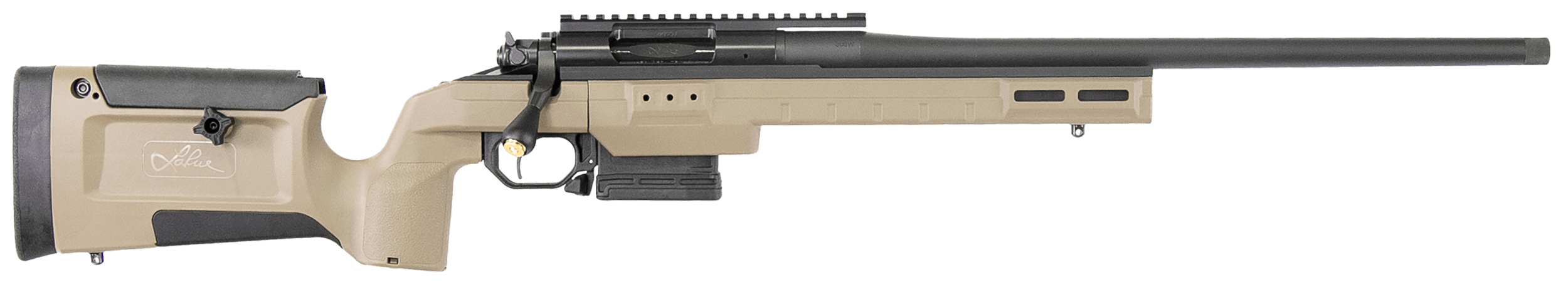 Larue Tactical LTKRGSIETE30820FDE Siete 308 Win 5+1 20" Black Match Grade Threaded Barrel Picatinny Rail Receiver Flat Dark Earth Larue KRG Bravo Synthetic Stock Right Hand