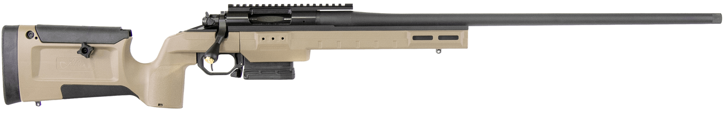 Larue Tactical LTKRGSIETE2225026FDE Siete 22-250 Rem 5+1 26" Black Match Grade Threaded Barrel Picatinny Rail Receiver Flat Dark Earth Larue KRG Bravo Synthetic Stock Right Hand