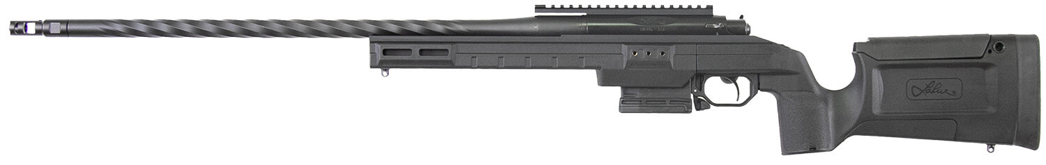 Larue Tactical LTKRGSIETE300WSM24BLK Siete Magnum 300 WSM 3+1 24" Black Match Grade Threaded Barrel Picatinny Rail Receiver Black Larue KRG Bravo Synthetic Stock A-PEG Grip - Image 2