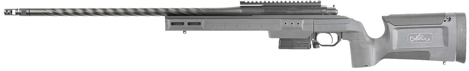 Larue Tactical LTKRGSIETE65PRC24GRY Siete 6.5 PRC 3+1 24" Black Spiral Fluted Threaded Barrel Picatinny Rail Receiver Gray Larue KRG Bravo Synthetic Stock A-PEG Grip - Image 2