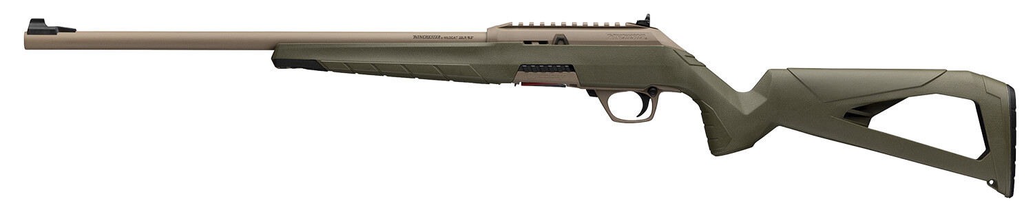 Winchester Repeating Arms 521158102 Wildcat SR 22 LR 10+1 16.50" Flat Dark Earth Button Rifled Barrel Flat Dark Earth Picatinny Rail Polymer Receiver Adj Cheek Piece & LOP OD Green Synthetic Stock - Image 2