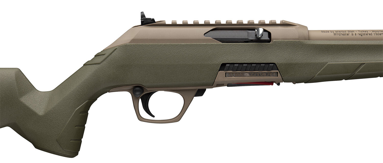 Winchester Repeating Arms 521158102 Wildcat SR 22 LR 10+1 16.50" Flat Dark Earth Button Rifled Barrel Flat Dark Earth Picatinny Rail Polymer Receiver Adj Cheek Piece & LOP OD Green Synthetic Stock - Image 3