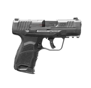HK 81000550 CC9  Micro Compact 9mm Luger 10+1/12+1 3.32″ Black Polygonal Rifled Barrel  Optic Ready/Serrated Steel Slide  Polymer Frame w/Picatinny Rail  Black Interchangeable Backstrap Grip  Ambidextrous