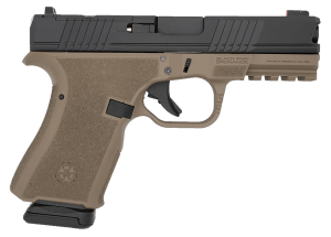 Black Rain Ordnance FL9MMFDEBLK Frontline Compact Frame 9mm Luger 15+1 4" Black Nitride Steel Barrel Black Cerakote Optic Ready/Serrated Stainless Steel Slide Flat Dark Earth Cerakote Polymer Frame w/Picatinny Rail & Grip