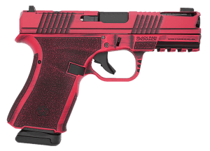 Black Rain Ordnance FLP9MMRB Frontline+ Compact Frame 9mm Luger 15+1 4" Black Nitride Ported Steel Barrel Firehouse Red Battleworn Optic Ready/Ported/Serrated Stainless Steel Slide & Polymer Frame w/Picatinny Rail Black Polymer Grip