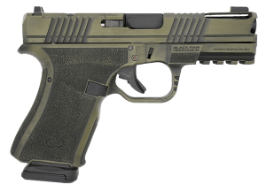 Black Rain Ordnance FLP9MMBGB Frontline+ Compact Frame 9mm Luger 15+1 4" Black Nitride Ported Steel Barrel Bazooka Green Battleworn Optic Ready/Ported/Serrated Stainless Steel Slide Bazooka Green Battleworn Polymer Frame w/Picatinny Rail & Grip