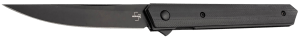 Boker 01BO339 Plus Kwaiken Air Pocket 3.54" Plain Black G10 Handle