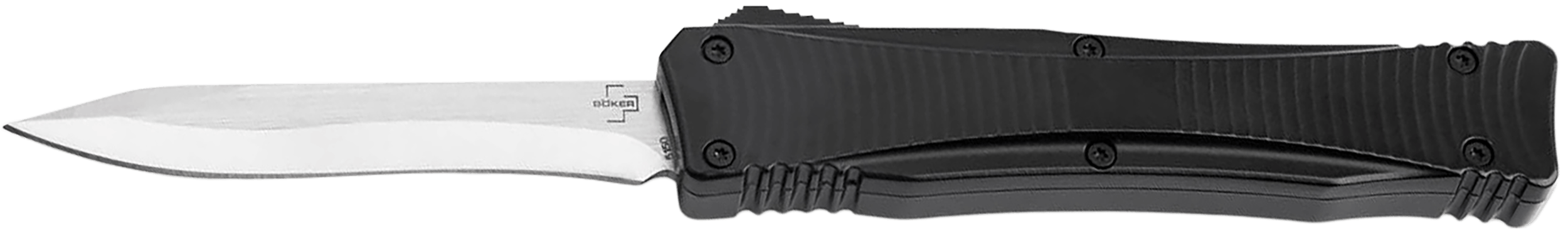 Boker 06EX245 Falcon 2.0 Pocket 3.35" Plain D2 Steel Blade Black Aluminum Handle
