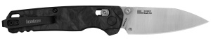 Kershaw 6105CF Bel Air Folding/Reverse Tanto Plain Blackwash CPM MagnaCut Steel Blade/Bright Nickel Cerakote 6061-T6 Aluminum Handle