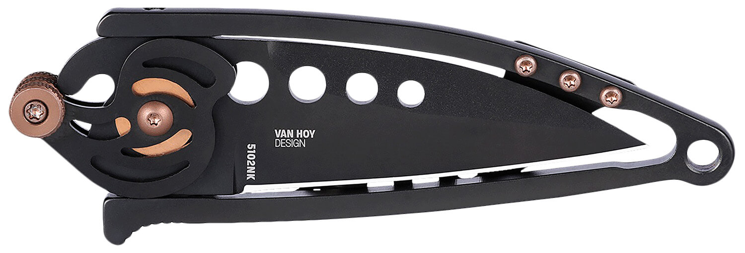 CRKT 5102NK Snap Lock 2.93" Folding Drop Point Plain Bead Blasted 420J2 SS Blade/ Stainless Steel Handle - Image 3