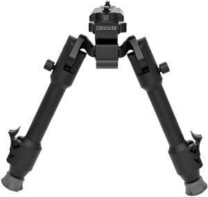 Warne 7904M Skyline Precision Bipod  Folding Black Aluminum/Steel