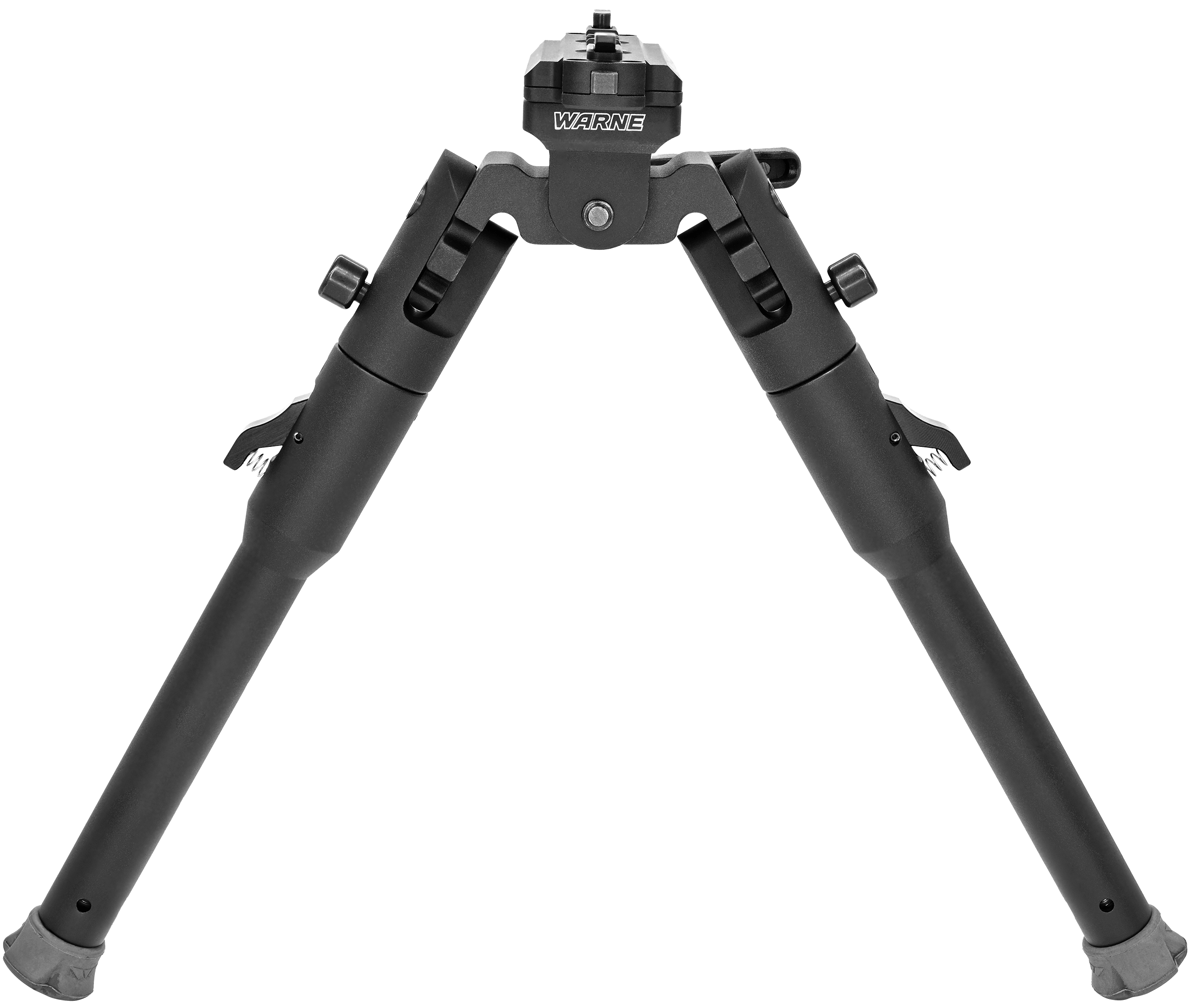 Warne 7914M Skyline Lite Bipod Folding Black Aluminum/Steel
