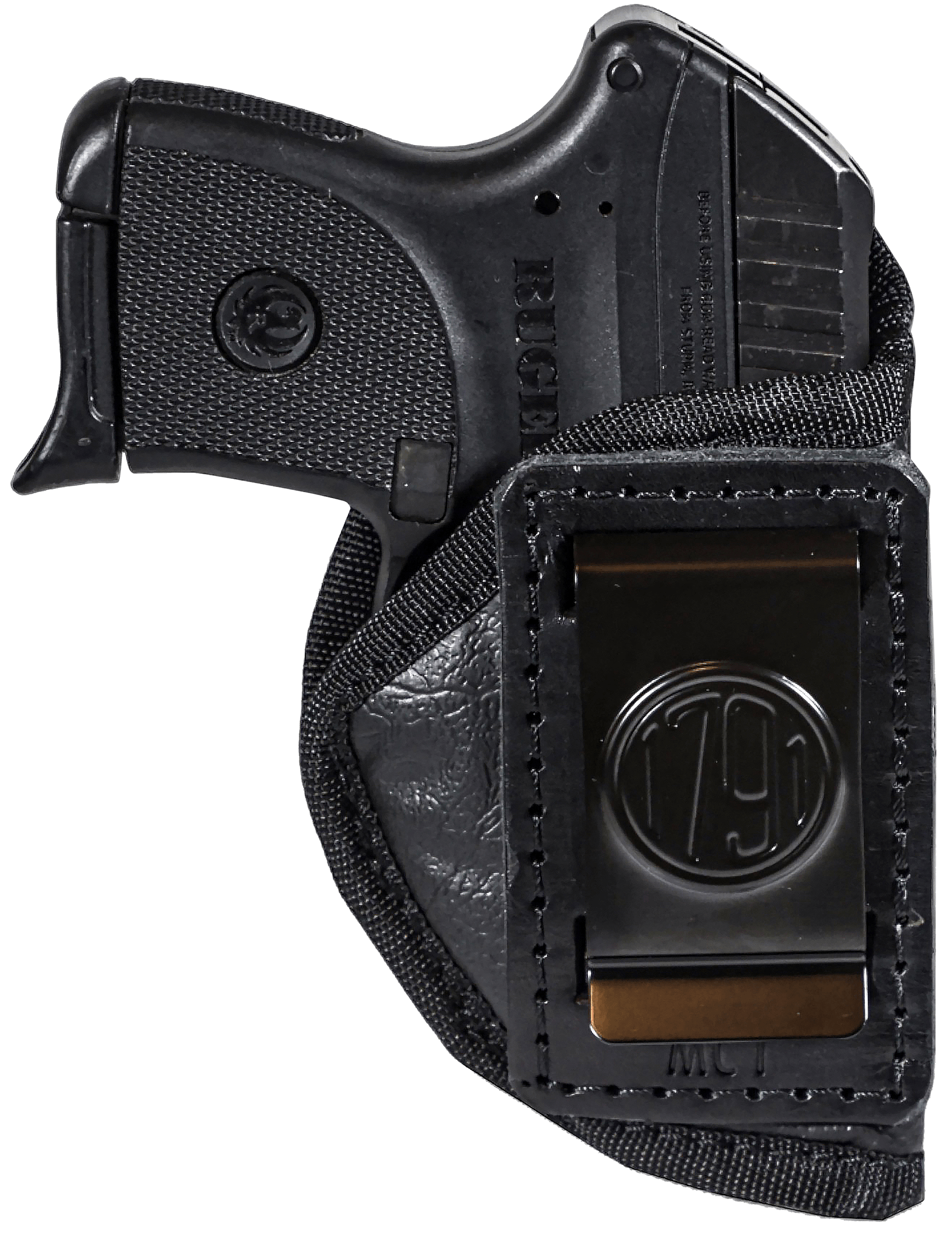 1791 Gunleather ECOP1BLKR EcoCarry IWB Pocket Size Black Right Hand
