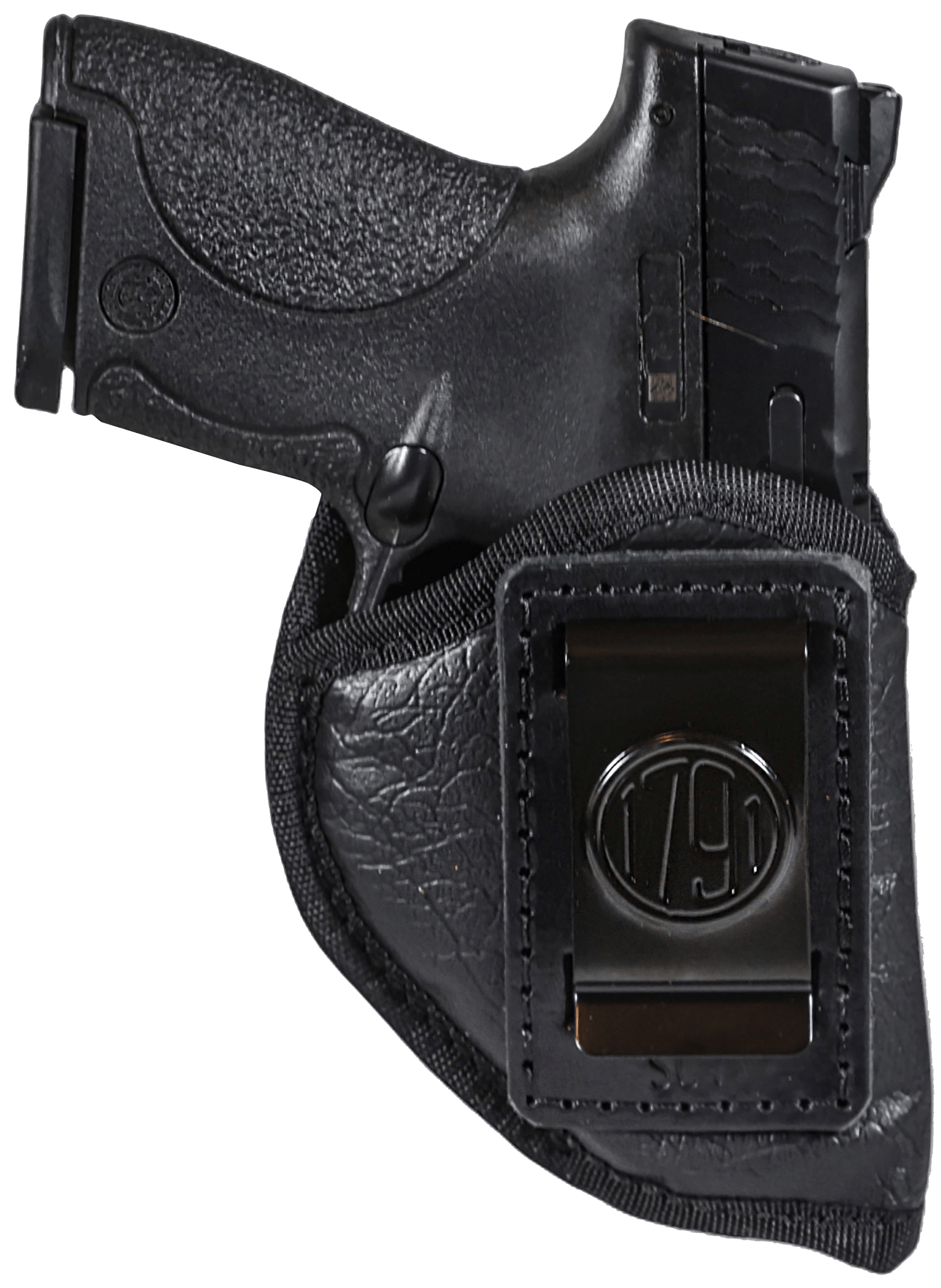 1791 Gunleather ECOSC1BLKR Sub-Compact IWB Small Black Right Hand