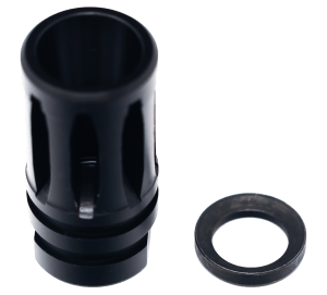 Faxon Firearms FFMD762A2 A2 Flash Hider 308 Win/30 Cal/300 Blackout 5/8"x24 Threads Black Nitride Steel 1.75" OAL