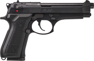 Derya Firearms MELIK9TR Melik 9mm Luger 17+1 4.90" Black Melonite Steel Barrel Black Melonite Serrated Steel Slide Black Aluminum Frame Black Polymer Grip