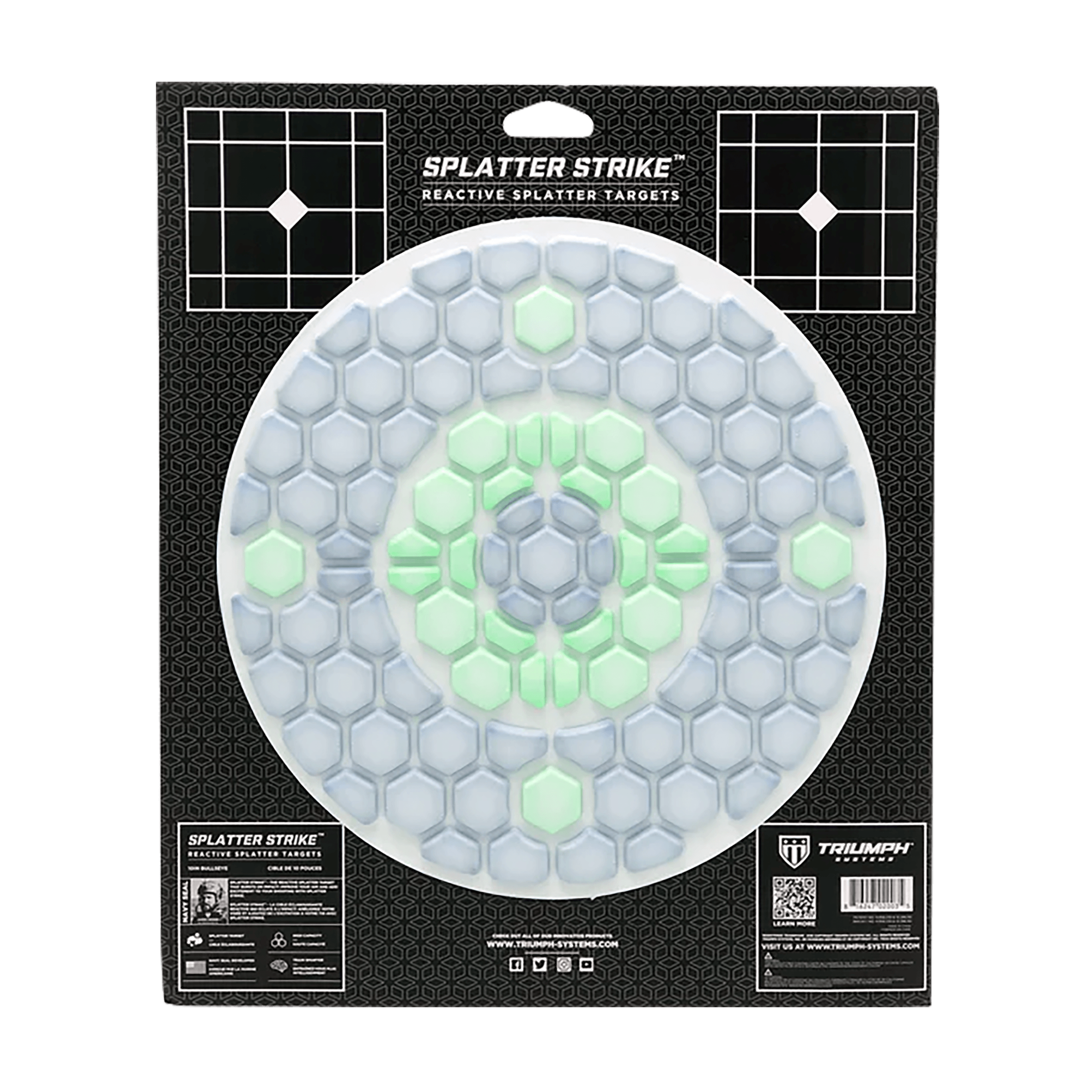 Triumph Systems 031502001 Splatter Strike Reactive Splatter Target Bullseye Hanging Corrugate