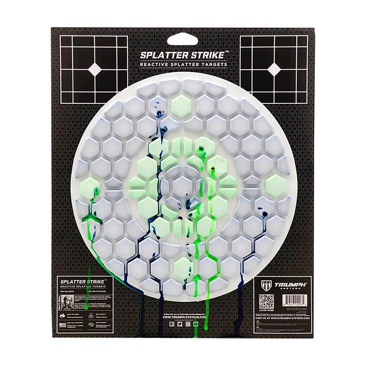 Triumph Systems 031502001 Splatter Strike Reactive Splatter Target Bullseye Hanging Corrugate - Image 2