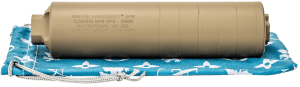 Griffin Armament GAGP5FDE-W GP5 Direct Thread Suppressor 5.56mm 1.50" FDE 17-4 PH Stainless Steel 1/2"x28