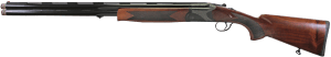 Iver Johnson Arms IJ60012 IJ600  12 Gauge Break Open 3" 2rd 28" Over/Under Vent Rib Barrel  Matte Black Chromed w/Engraving Steel Receiver  Fixed Walnut Checkered Wood Stock & Forend