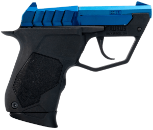 Taurus 1-22TUC13BL 22TUC Micro-Compact Frame 22 LR 9+1 2.50" Polished Blue PVD Steel Tip-Up Barrel Blue PVD Serrated Stainless Steel Slide Black Polymer Frame Black Polymer Grip
