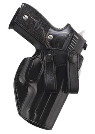 Galco SUM226B Summer Comfort IWB Black Leather Compatible w/ Glock 19X/19 Gen1-5/23 Gen2-5 Belt Loop Mount Right Hand