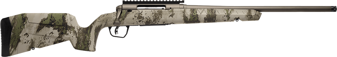 Savage Arms 32387 Axis 2 Pro Full Size 6mm ARC 4+1 20" Gun Metal Bronze Cerakote Threaded Barrel Gun Metal Bronze Cerakote Picatinny Rail Carbon Steel Receiver Fixed w/Pistol Grip Woodland Camo Synthetic Stock Right Hand
