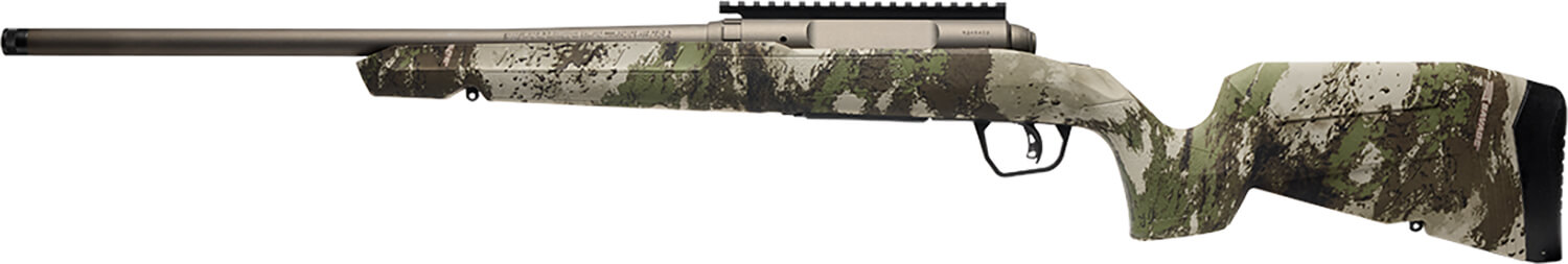 Savage Arms 32387 Axis 2 Pro Full Size 6mm ARC 4+1 20" Gun Metal Bronze Cerakote Threaded Barrel Gun Metal Bronze Cerakote Picatinny Rail Carbon Steel Receiver Fixed w/Pistol Grip Woodland Camo Synthetic Stock Right Hand - Image 2