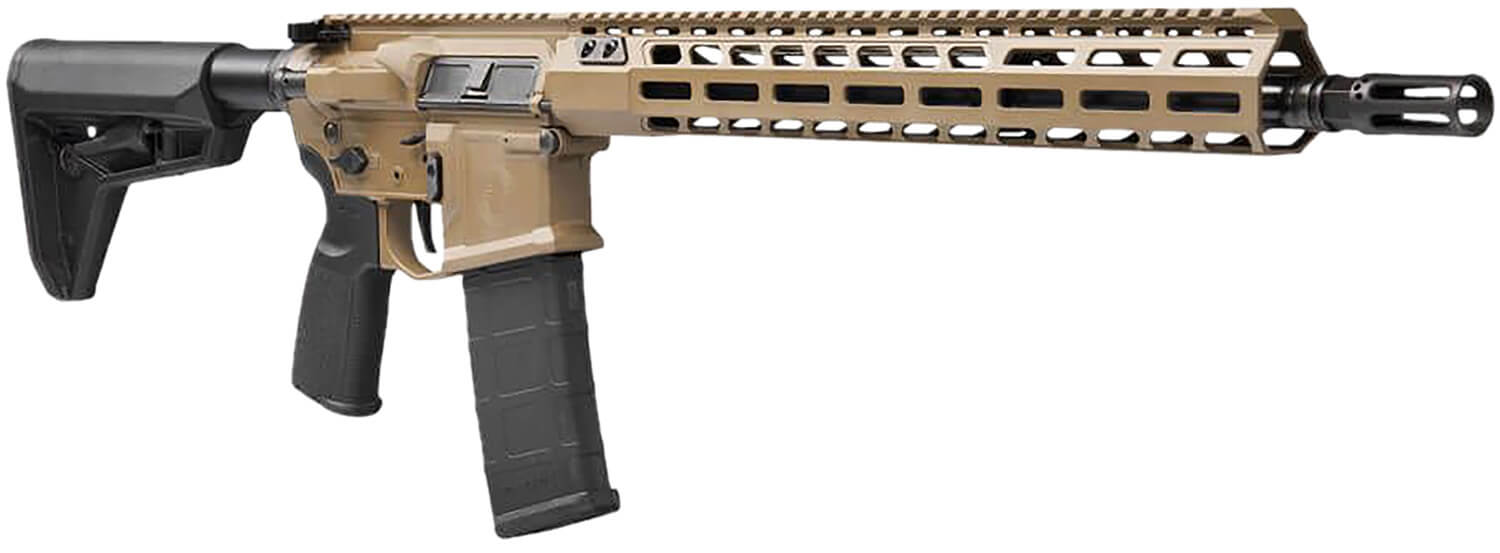 Sig Sauer RM400SDI16BFDE M400 SDI-X 5.56 NATO 30+1 16" Black Threaded Barrel Flat Dark Earth Cerakote Picatinny Rail Aluminum Receiver M-LOK Handguard 6 Position Magpul SL Black Synthetic Stock Reduced Angle Grip Ambidextrous - Image 3